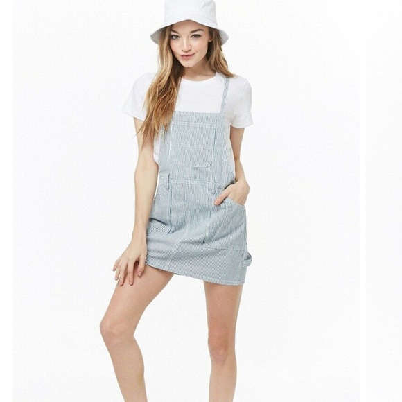 NWT Forever 21 Overall Dress - Picture 2 of 8